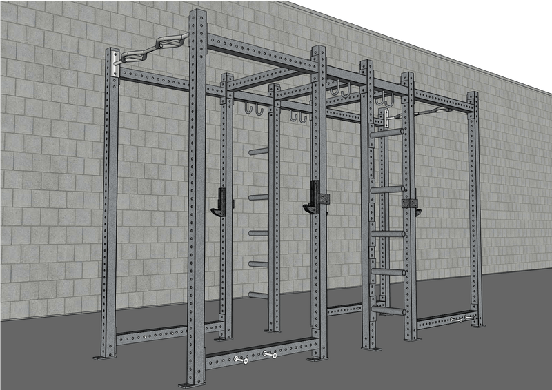 TGrip Commercial Dual Power Rack by Muscle D Fitness