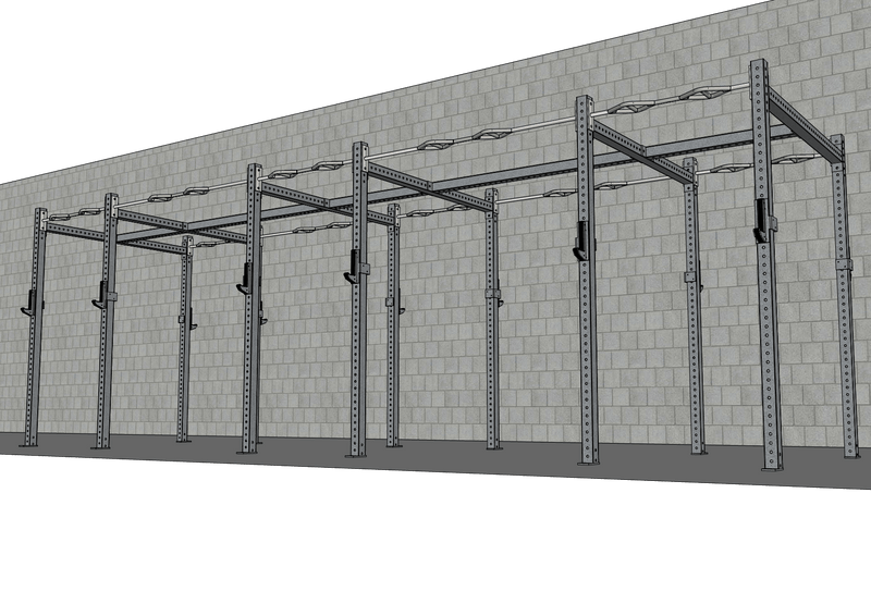TGrip Commercial 24' Rig - 3x3 Steel by Muscle D Fitness