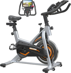Personal Gym Experience Home Workout Bike with LCD Monitor by 24 Hour Sport