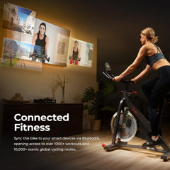 LUXHOME Health & Fitness Pro Cycling Exercise Bike with 40 LB flywheel and 4-way adjustable seat for indoor home workouts