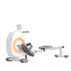 24 Hour Sport rowing machine for home workouts, showing the sleek design and adjustable rowing handle for cardio and strength training.