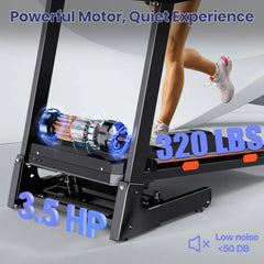 Home treadmill by 24 Hour Sport with 15% auto incline, 3.5 HP motor, wide belt, and digital display for effective workouts.