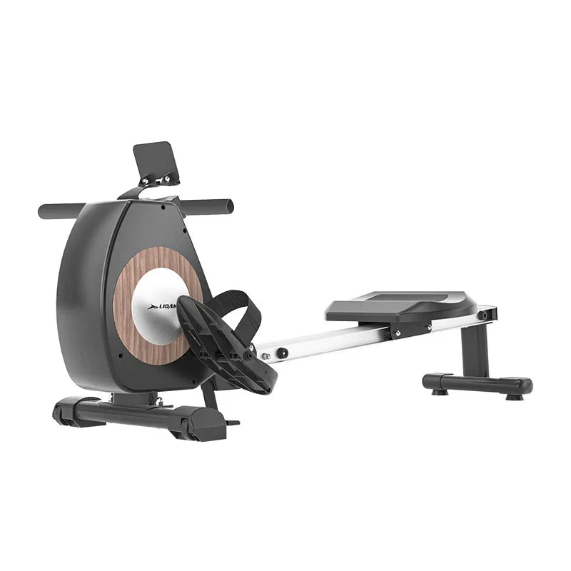 24 Hour Sport rowing machine for home workouts, featuring adjustable resistance and a sleek design for cardio and strength training.