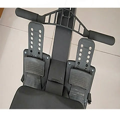 Foldable 24 Hour Sport rowing machine for full-body workouts, featuring a sleek design and adjustable resistance.