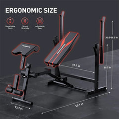 All-in-One Home Gym by 24 Hour Sport with preacher curl bench and bench press for versatile strength training exercises.