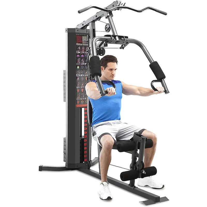 Compact 24 Hour Sport home gym equipment with versatile exercise options for full-body workouts.