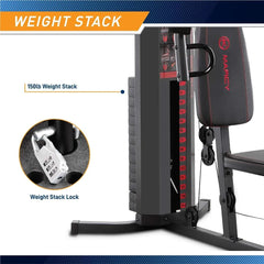 Compact 24 Hour Sport home gym equipment with versatile exercise options for full-body workouts.