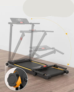 Portable mini treadmill with 2.25HP motor from 24 Hour Sport, ideal for high-intensity interval training at home or gym.