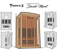 Person Home Infrared Sauna Medical 5 by Modern Reform