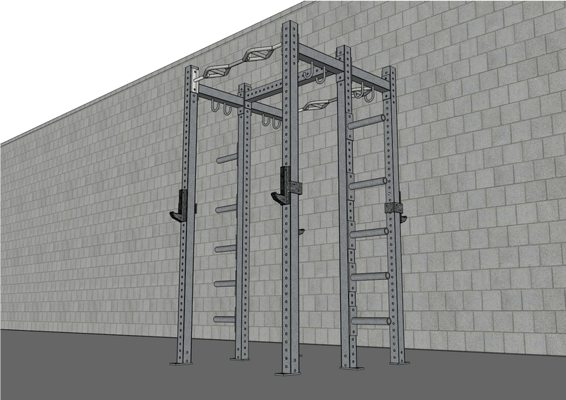 TGrip Commercial Double Half Rack by Muscle D Fitness