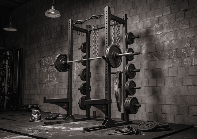 Grip Commercial Half Rack by Muscle D Fitness