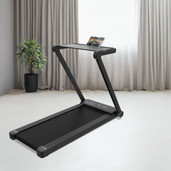 Lifesmart TM2202 treadmill with digital display and sturdy frame, ideal for home cardio workouts.