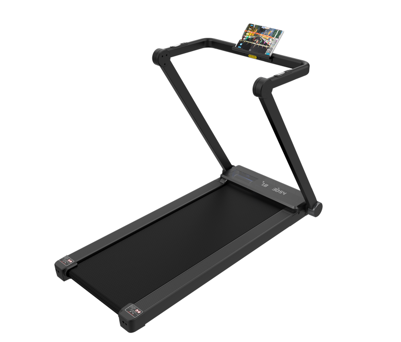 Lifesmart TM2202 treadmill with digital display and cushioned running surface for home fitness exercise.