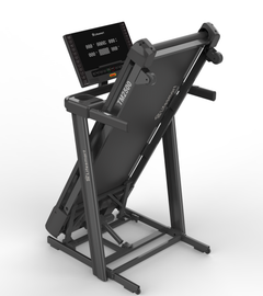 Lifesmart TM2500 PowerTouch treadmill with digital display, black frame, and running belt for home cardio workouts.