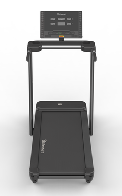 Lifesmart TM2500 PowerTouch treadmill with digital display and adjustable running surface for home fitness workouts.