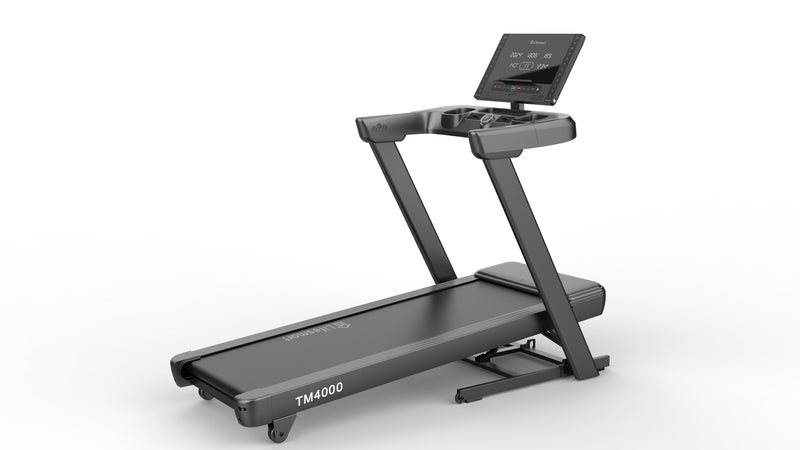 Lifesmart TM4000 PowerTouch treadmill for home exercise, featuring a digital display and running belt in a modern design