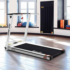 Trustymall Everfit electric treadmill for home gym, featuring a spacious running deck and digital controls.