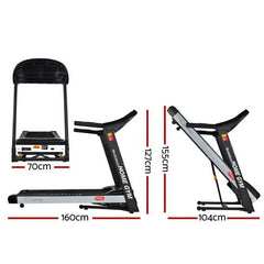 Trustymall Everfit electric treadmill with 45cm incline for home gym running and fitness training.