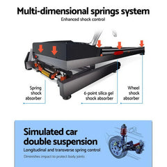 Trustymall Everfit Electric Treadmill with 45cm incline, running surface, and digital display for home gym fitness.