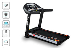 Trustymall Everfit electric treadmill with 45cm incline, running surface, home gym fitness equipment, auto workout features.