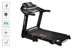 Trustymall Everfit electric treadmill with 420mm belt, 18km/h speed, suitable for home gym workouts.