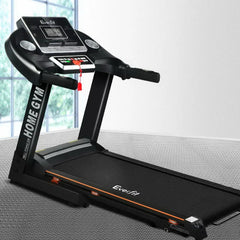Trustymall Everfit electric treadmill with 420mm belt width and 18km/h speed for home gym workouts.