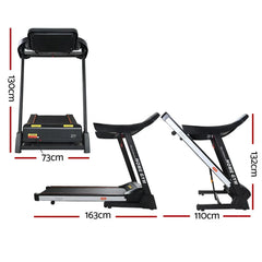 Trustymall Everfit Electric Treadmill with 45cm incline, running deck, and digital display for home gym fitness workouts.