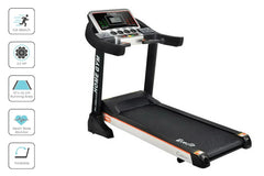 Trustymall Everfit electric treadmill with a 420mm belt, capable of 18km/h, suitable for home gym workouts.