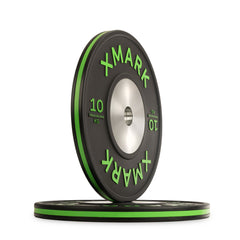 Striped Premium IWF Training Bumper Plates (KG) Pairs and Sets by XMARK