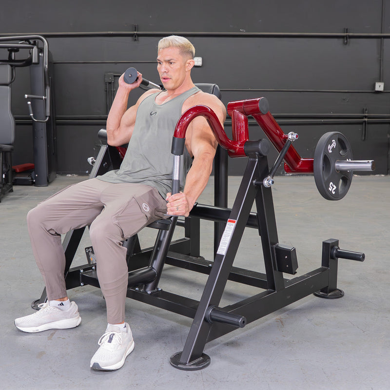 Muscle D Fitness Power Leverage V2 Hammer Grip Triceps attachment for fitness equipment, shown in a close-up view.