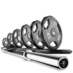 Black Diamond Olympic Weight Plates and Olympic Barbell Sets by XMARK