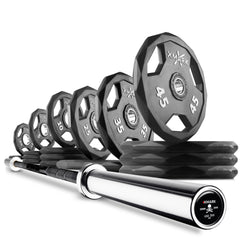 Black Diamond Olympic Weight Plates and Olympic Barbell Sets by XMARK