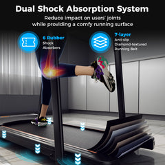 SP38185US-BK 2.5 HP Walking Treadmill by DirectDeals