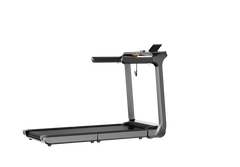 Walkingpad X218 foldable treadmill with digital display and safety handrails, capable of reaching speeds up to 11.5 MPH.