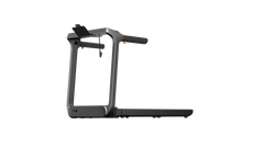 WalkingPad X218 foldable treadmill with digital display and safety handrails, capable of reaching speeds up to 11.5 MPH.