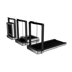 Walkingpad X25+ treadmill with sleek black design and digital display, suitable for home fitness and walking workouts.