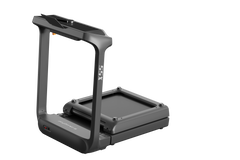 Walkingpad X55 foldable treadmill with digital display and safety handrails, designed for compact home workouts.