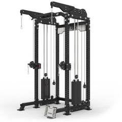 XM-9150 Commercial Half Rack Functional Trainer with Lat Pulldown and Low Row by XMARK