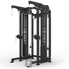 XM-9150 Commercial Half Rack Functional Trainer with Lat Pulldown and Low Row by XMARK
