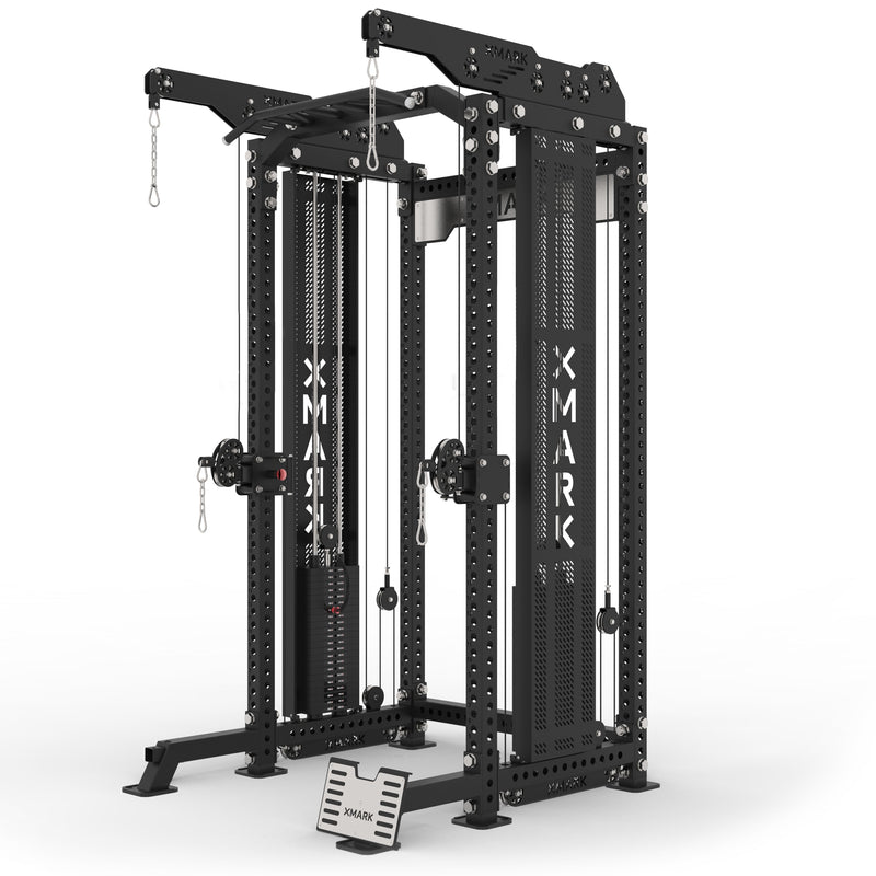 XM-9150 Commercial Half Rack Functional Trainer with Lat Pulldown and Low Row by XMARK