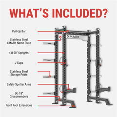 XM-5340 Viper Half Power Rack by XMARK