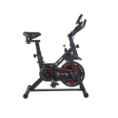 Indoor exercise upright bike by FLIPSTYLEZLLC with a sleek design, adjustable seat, and digital display for effective workouts.
