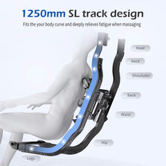 Bosscare Premium Full Body Zero Gravity Massage Chair by SAKSBY WHOLESALE with gray upholstery, AI voice, app control, and SL track design.