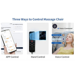 Bosscare Premium Full Body Zero Gravity Massage Chair by SAKSBY WHOLESALE with AI voice and app control in gray color.