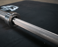 7' Stainless Steel Bushing Olympic Bar and Olympic Urethane Weight Plate Sets