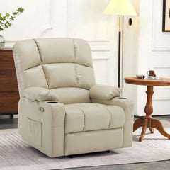 Medium Wide Power Lift Recliner Chair With Massage by ShipItFurniture