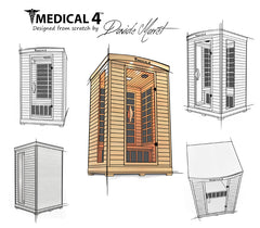 Person Home Full Spectrum Infrared Sauna Medical 4 by Modern Reform