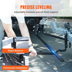 Berry Charmz 1,000 lbs weight distribution hitch kit for gym accessories, showing the hitch components and mounting hardware.