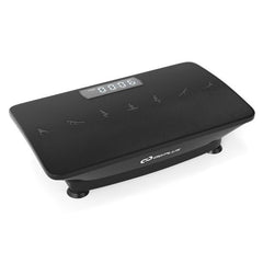 Black Berry Charmz full body vibration platform exercise machine with textured surface and control panel for fitness workouts.