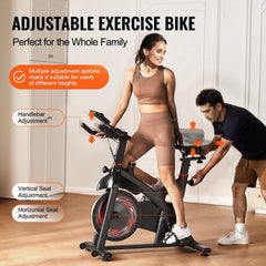 Berry Charmz exercise bike with adjustable magnetic resistance, featuring a sturdy frame, cushioned seat, and digital display.
